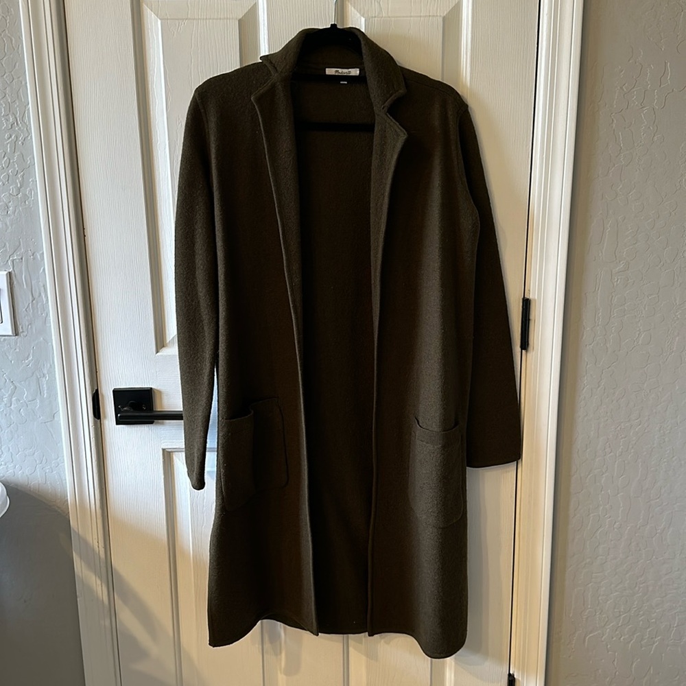 Madewell long open cardigan